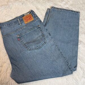 Levi's Men's 550s Light Blue Straight Jeans, size 50/32